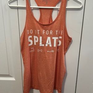 Womens Orangetheory “do it for the splats” racer back tank